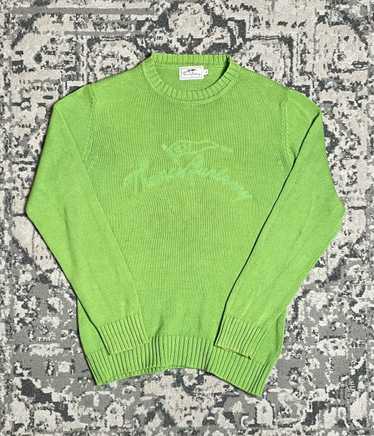 Burberry × Streetwear × Vintage Vintage Green Kni… - image 1