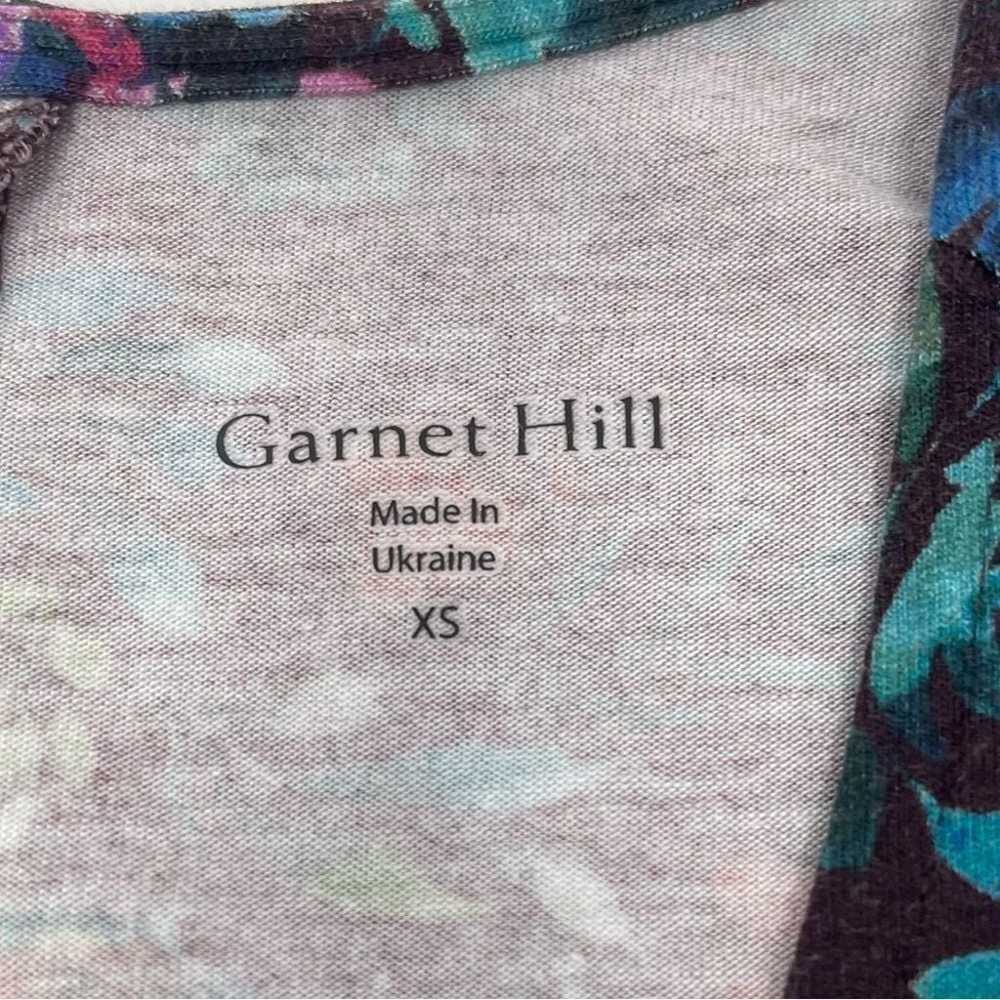 Garnet Hill Floral Seamed Knit Trapeze Long Sleev… - image 6
