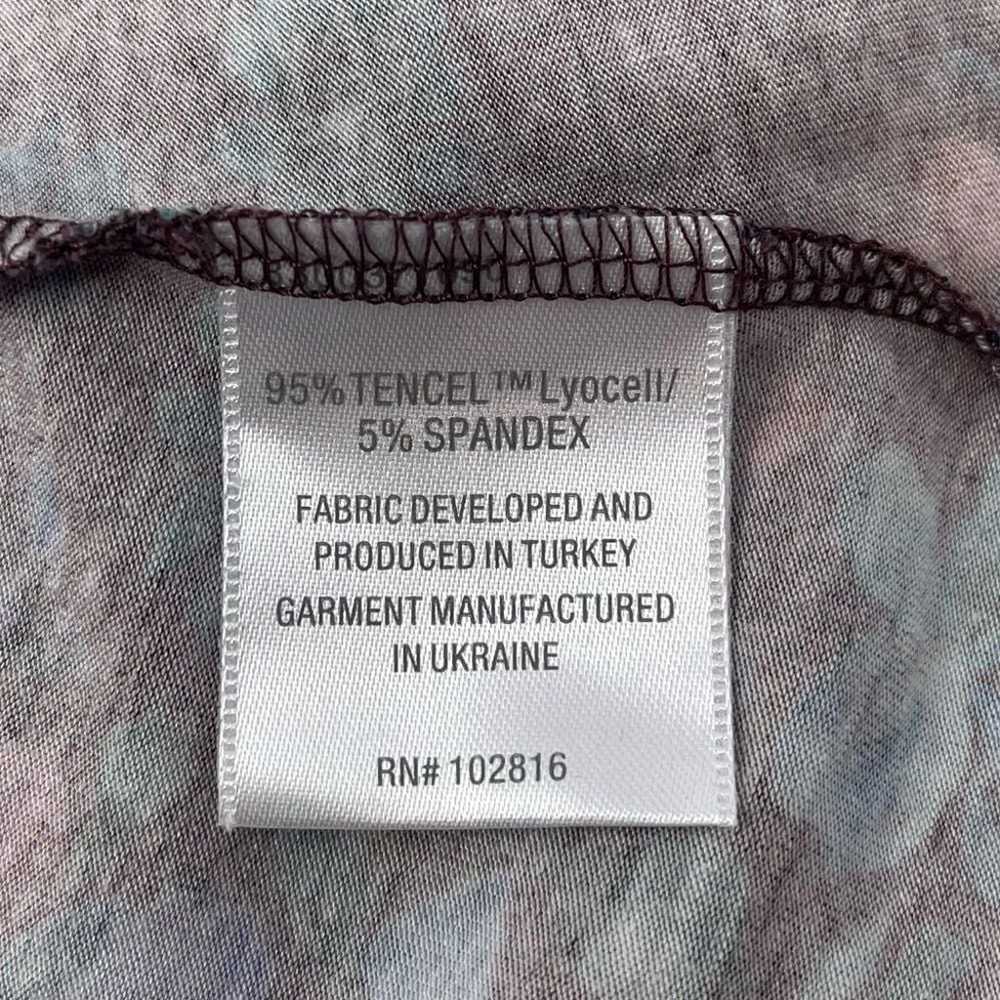 Garnet Hill Floral Seamed Knit Trapeze Long Sleev… - image 7