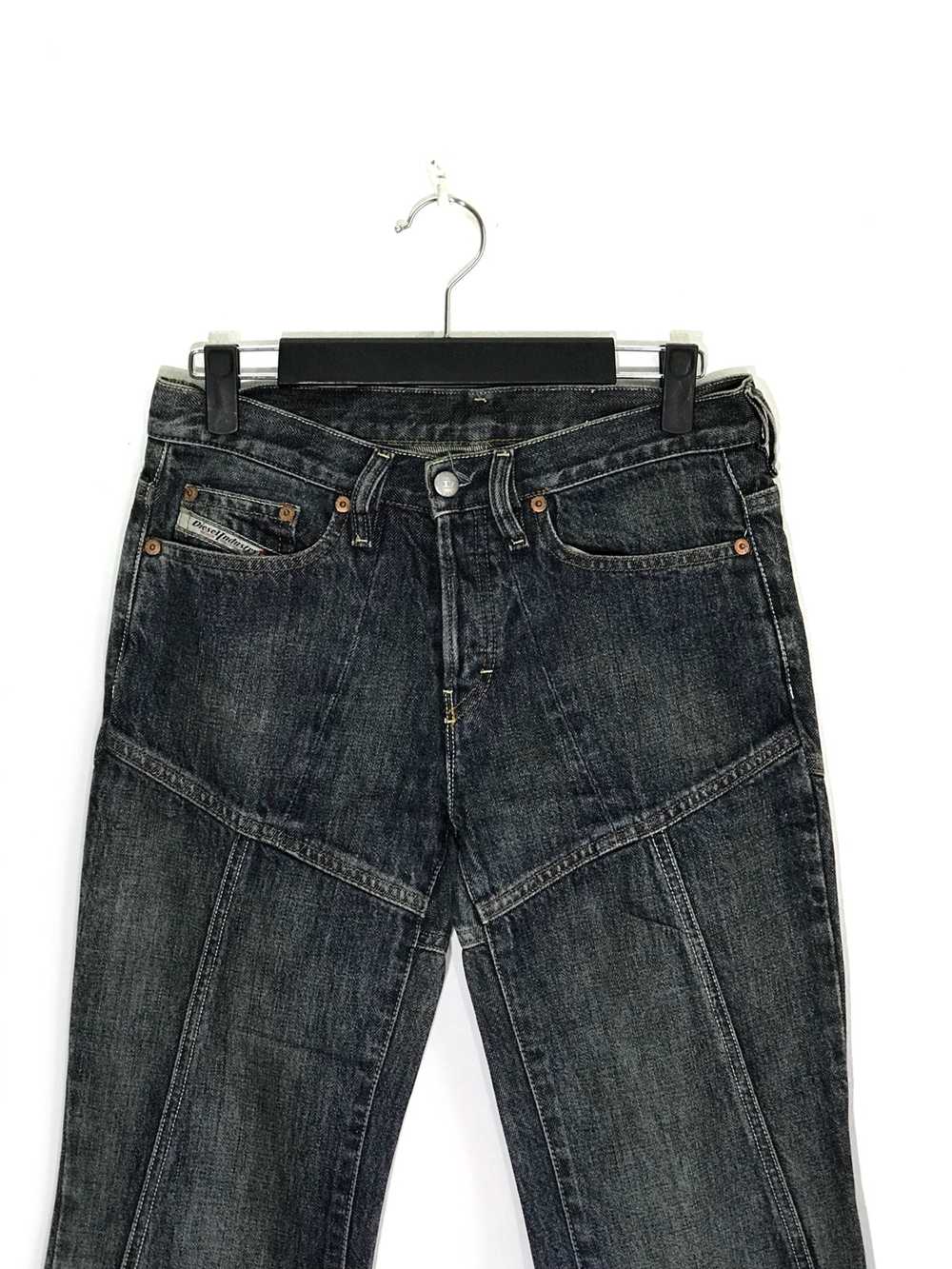 Diesel Industry Patch Work Flare Denim Jeans - image 2