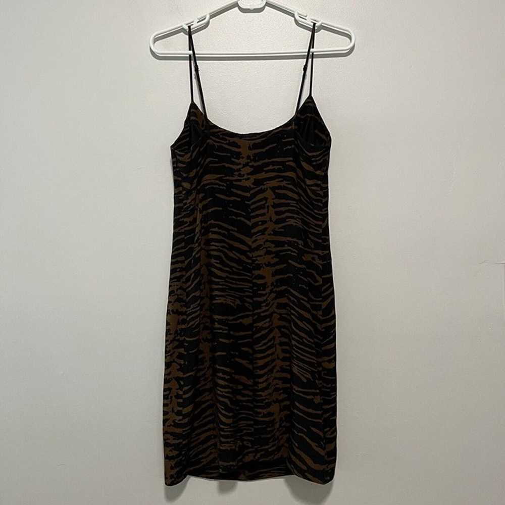 Staud Bell Zebra Print Mini Dress in Black and Br… - image 8
