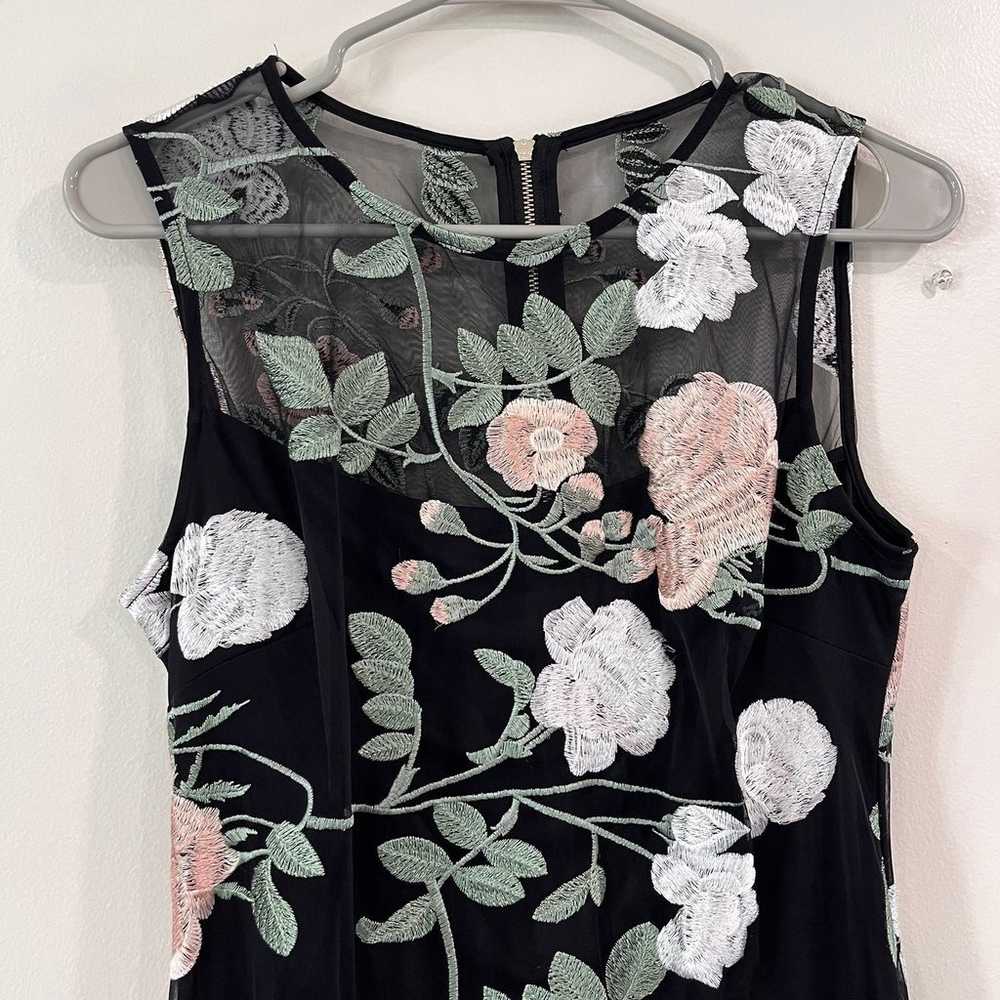 Calvin Klein Colorful Floral Embroidery Black Mes… - image 3