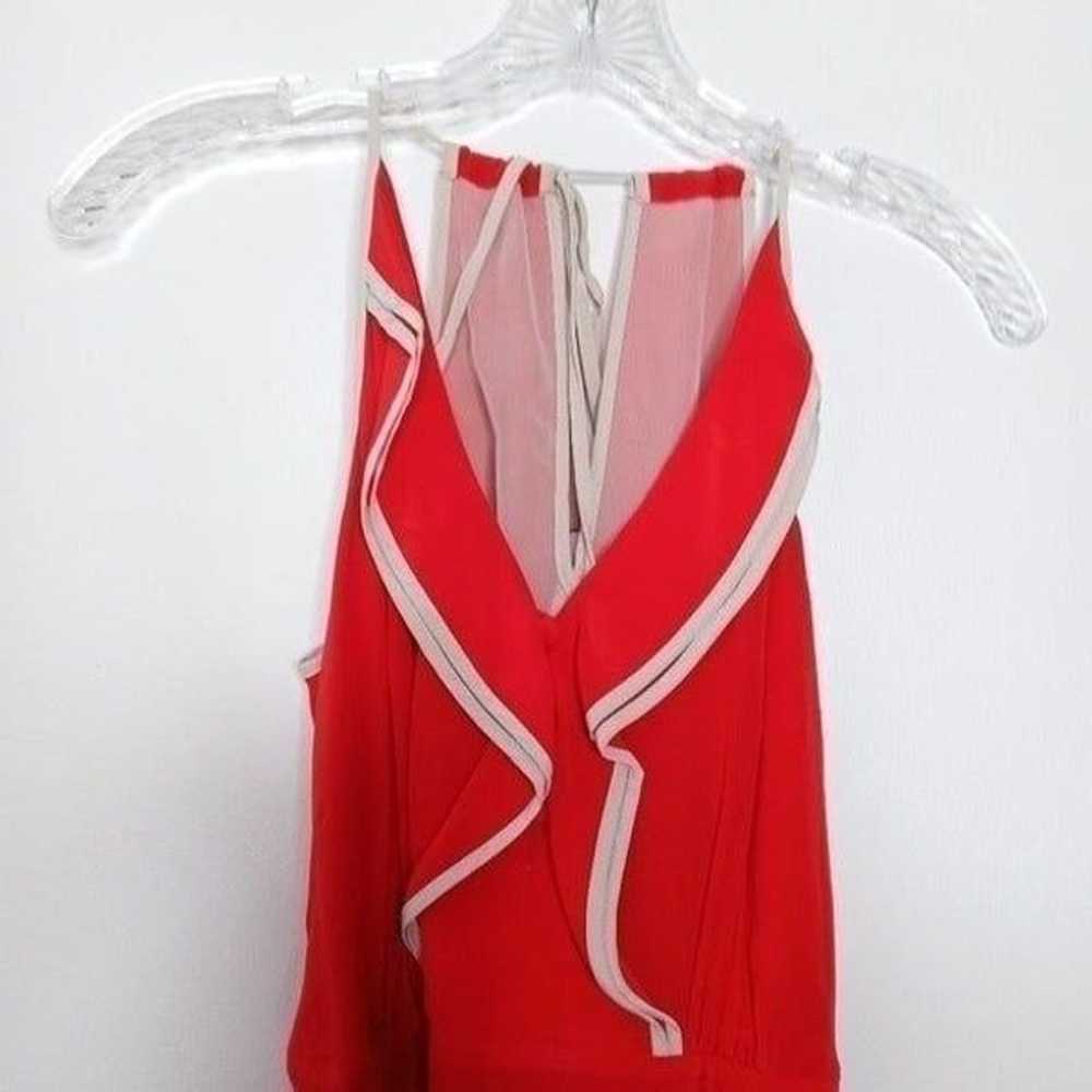 Anthropologie Girls From Savoy red dress size 6 - image 5