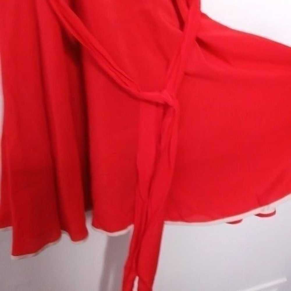Anthropologie Girls From Savoy red dress size 6 - image 6