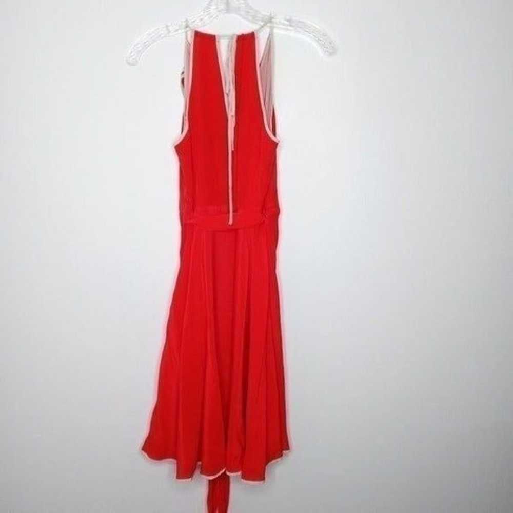 Anthropologie Girls From Savoy red dress size 6 - image 9