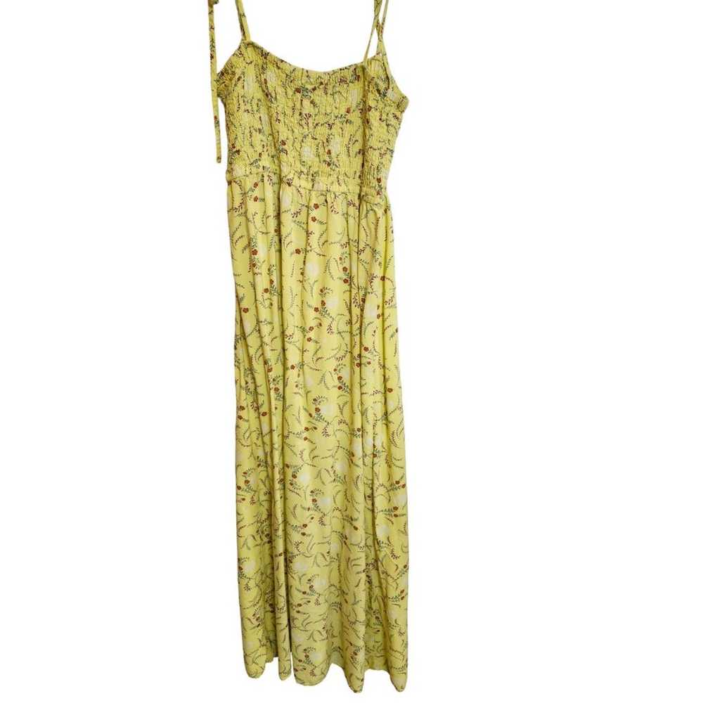 Women's Size Small Yellow Boho Floral English Fac… - image 5