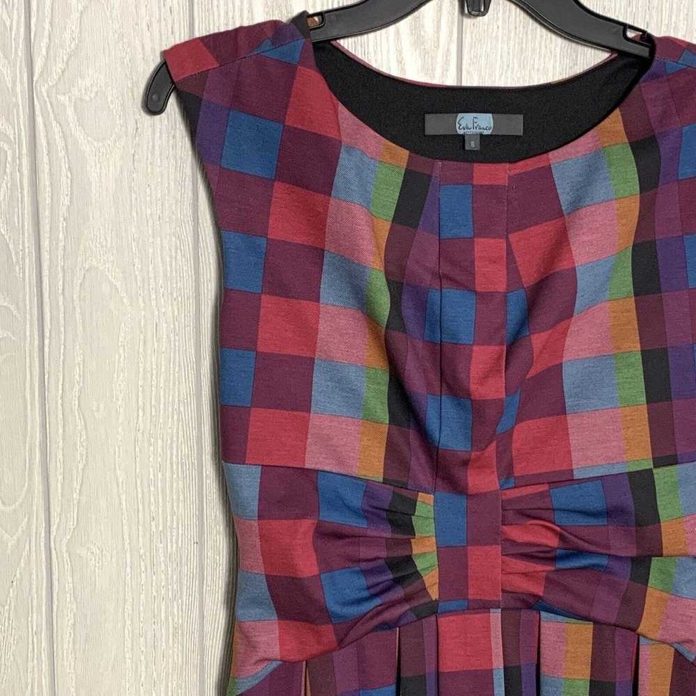 Eva Franco Multicolor Sleeveless Dress Size 8 NWOT - image 3