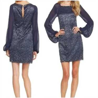 Lilly Pulitzer Carleigh Tunic Geo Lace True Navy … - image 1