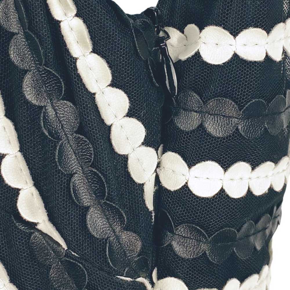 Eva Franco Fit & Flare White Black Faux Leather S… - image 10