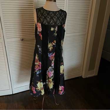 Rickie Freeman for Teri Jon floral lace Dress a L… - image 1