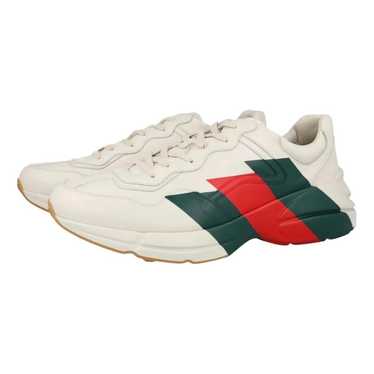 Gucci Rhyton leather low trainers