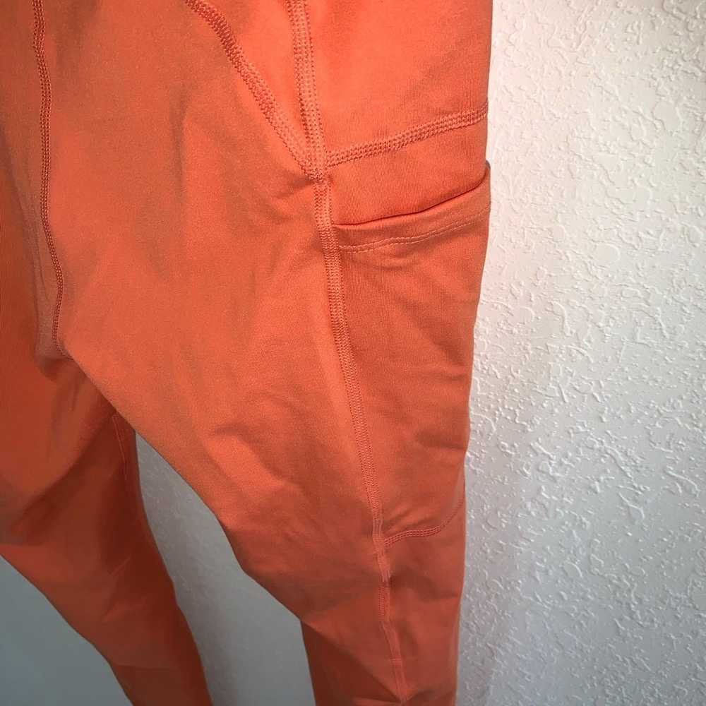 Free people copper orange onesie jumpsuit legging… - image 10