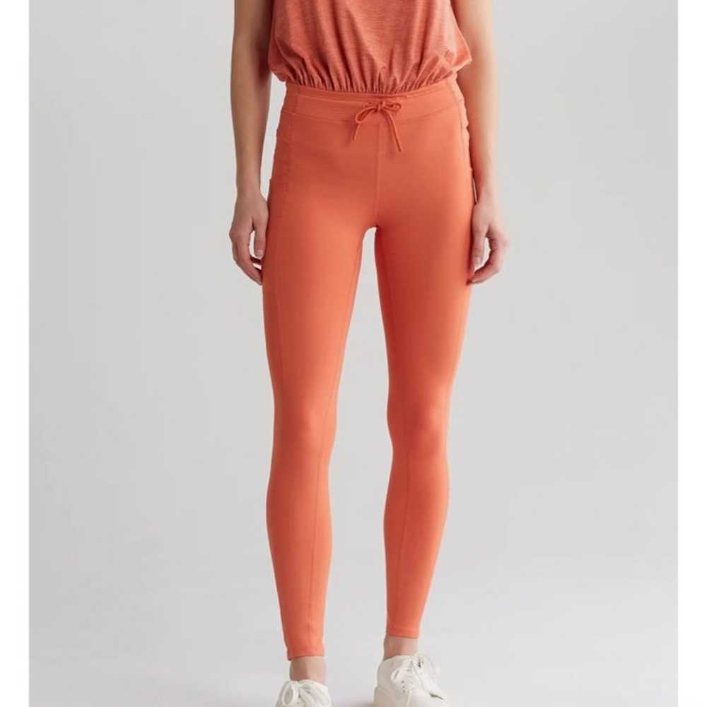 Free people copper orange onesie jumpsuit legging… - image 1