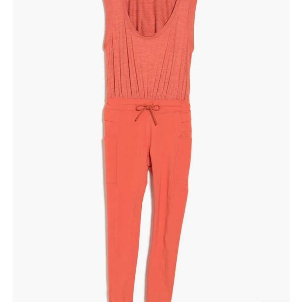 Free people copper orange onesie jumpsuit legging… - image 3