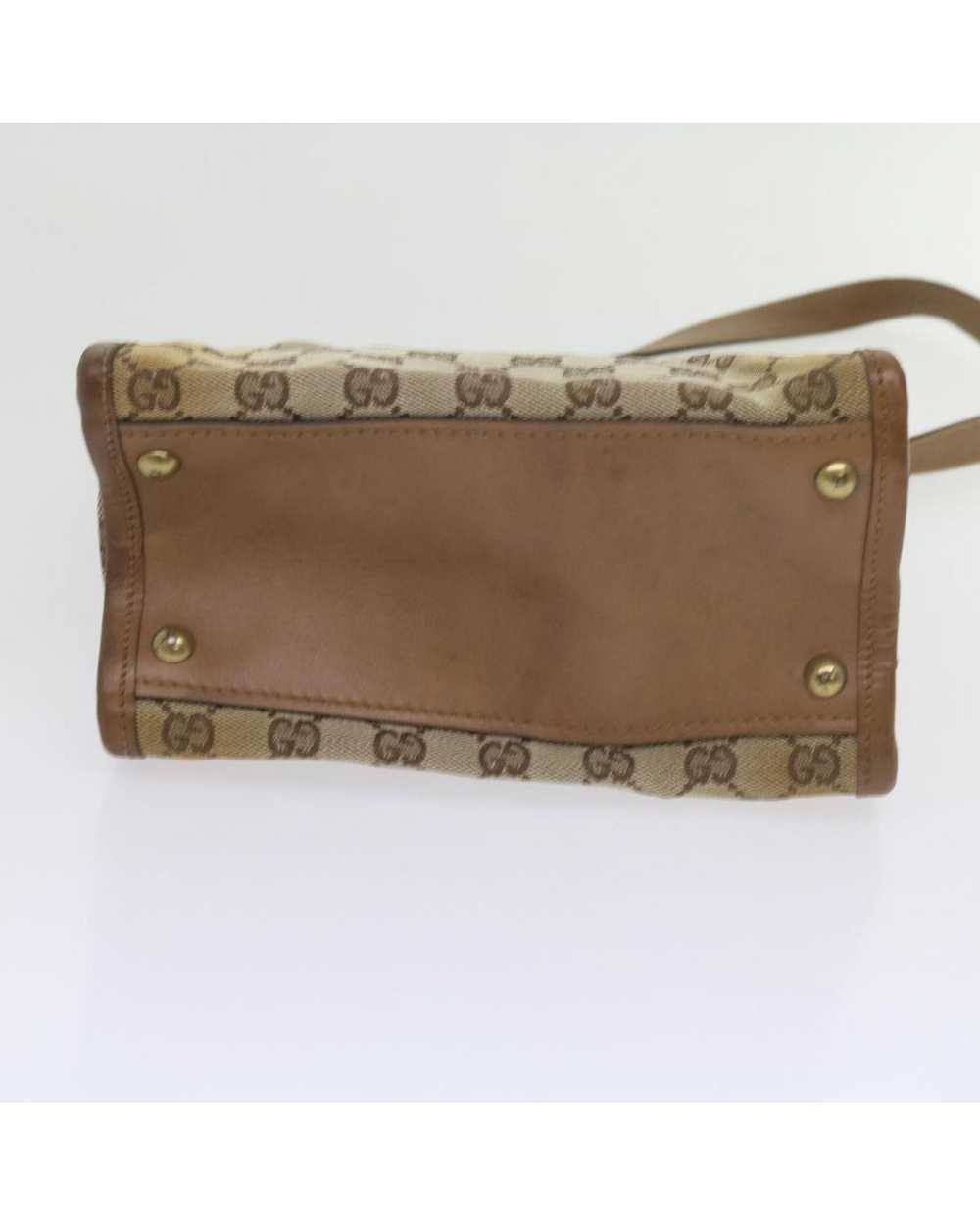 Gucci Beige GG Canvas Shoulder Bag with Iconic De… - image 10