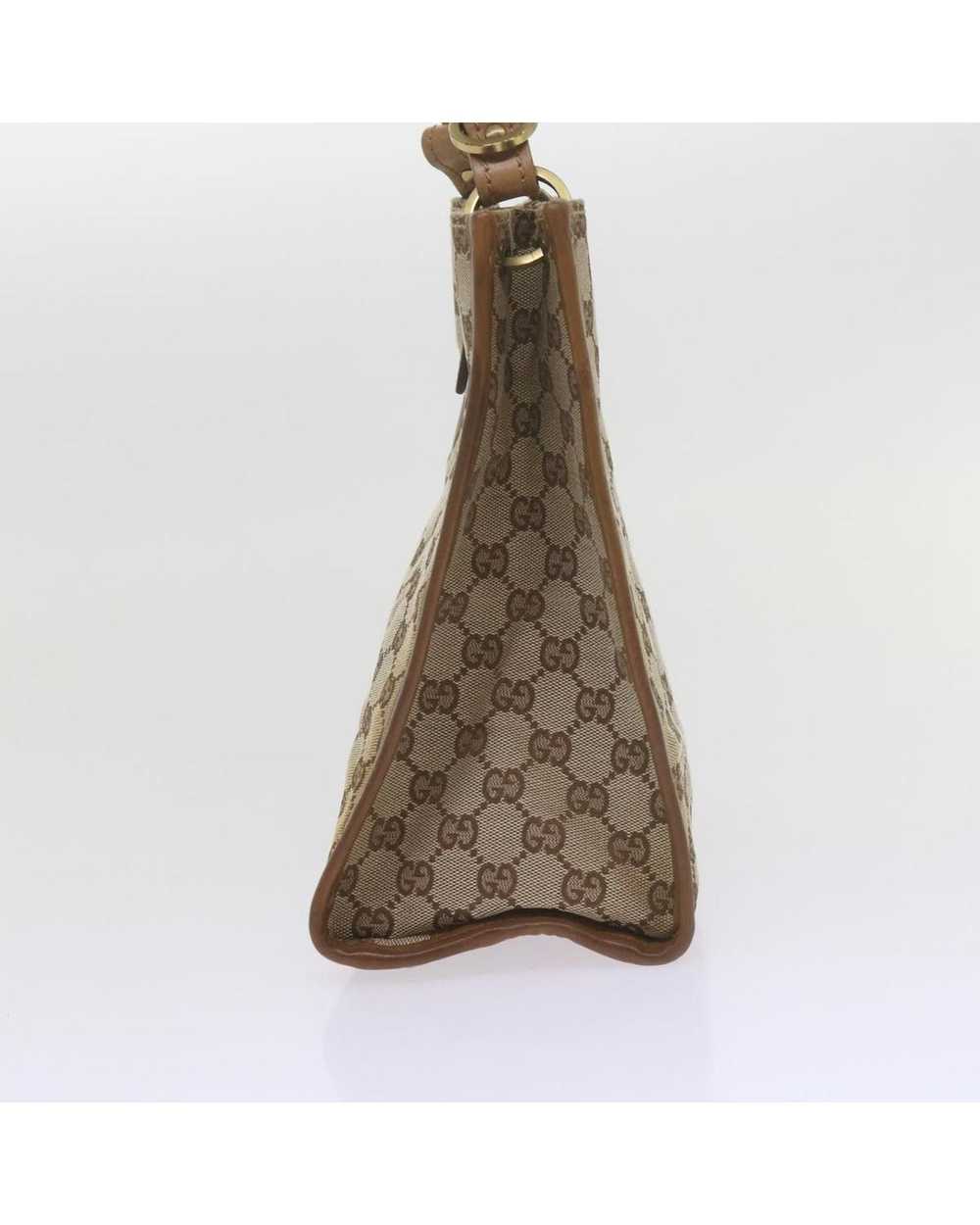 Gucci Beige GG Canvas Shoulder Bag with Iconic De… - image 5