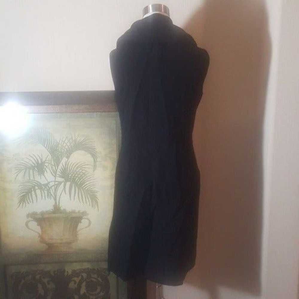ANN TAYLOR LBD Black Wrap Dress - Size 6 - image 4