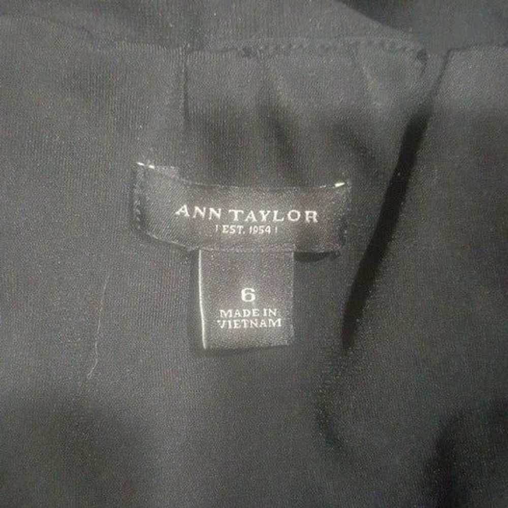 ANN TAYLOR LBD Black Wrap Dress - Size 6 - image 5