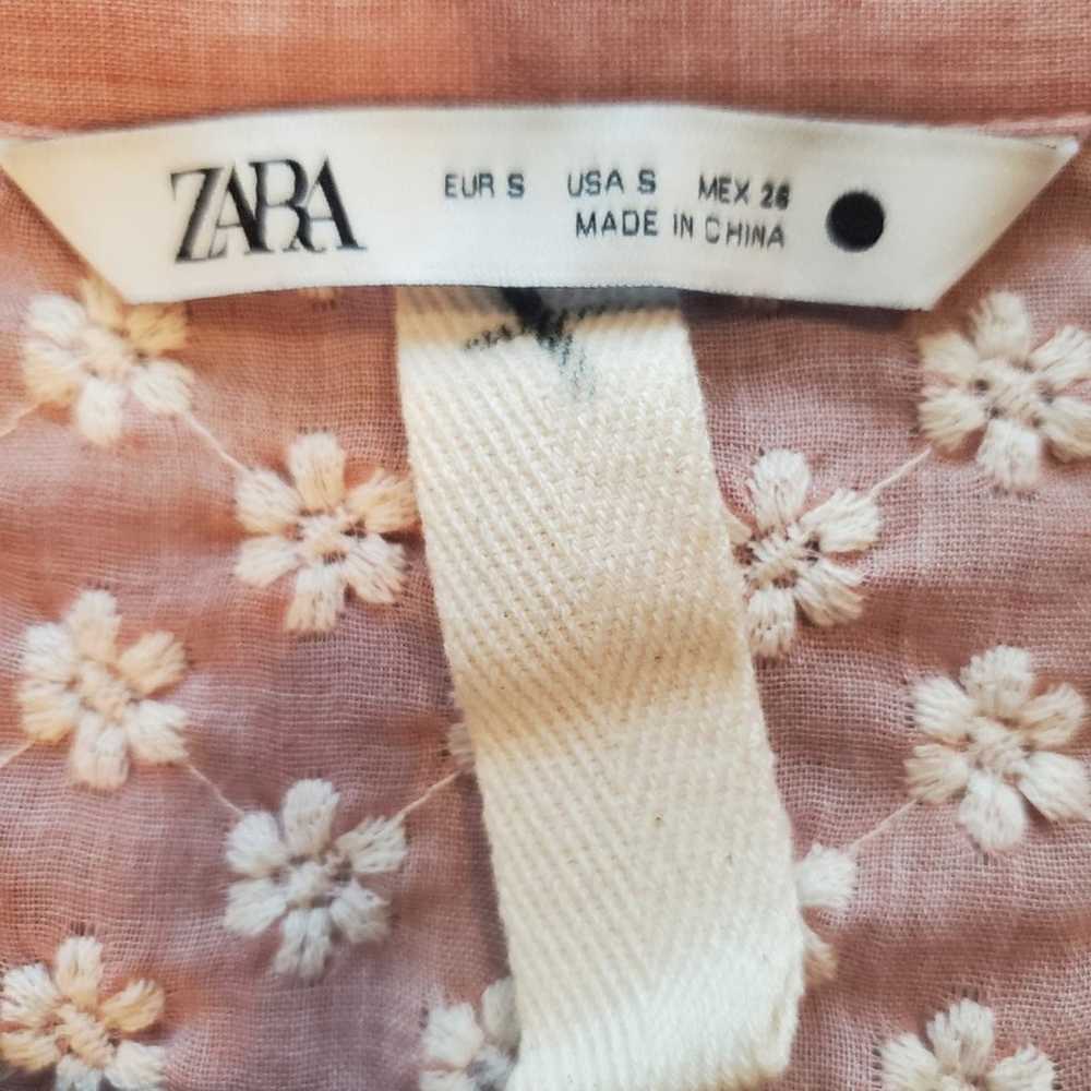 Zara Embroidered Midi Dress Size S - image 9