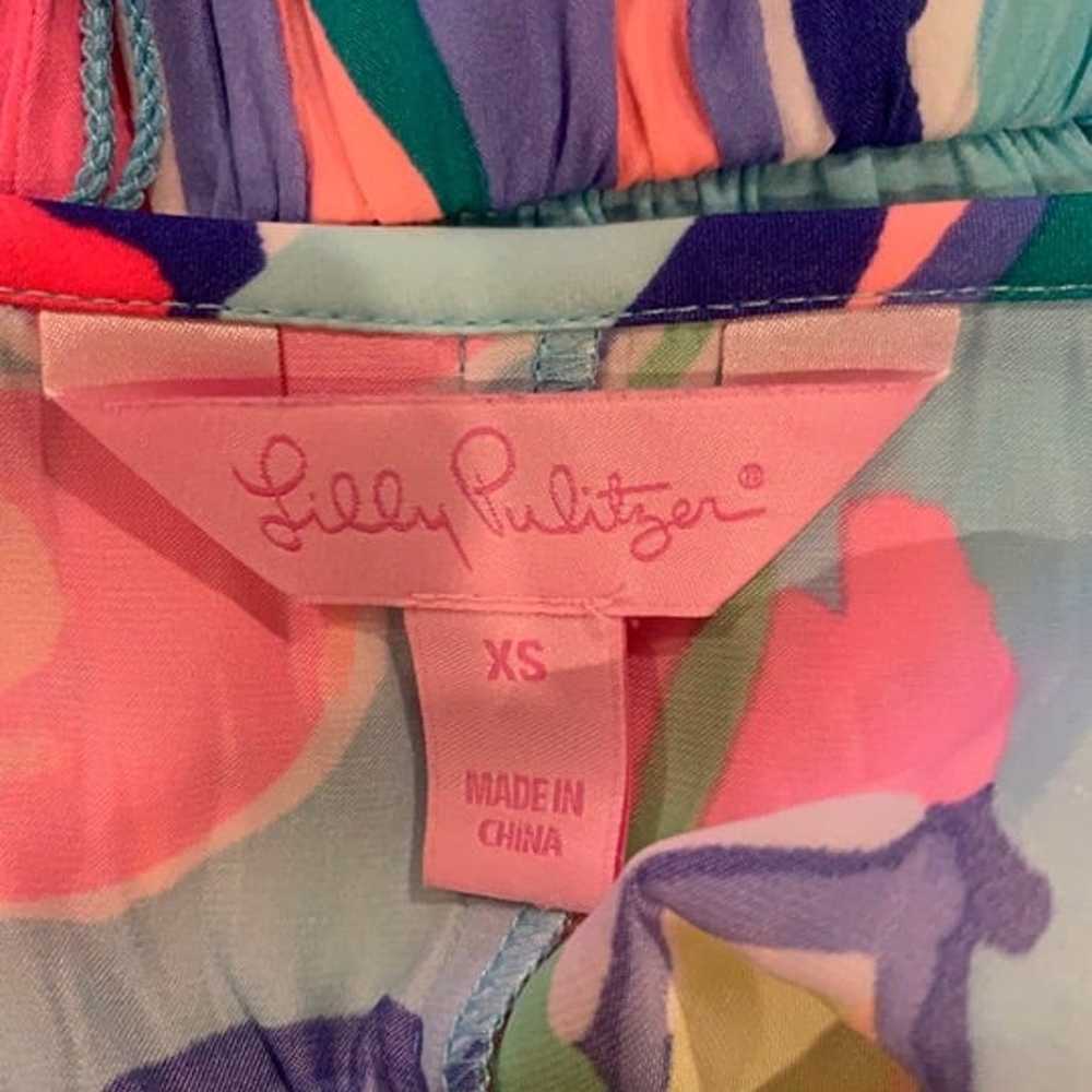 Lilly Pulitzer Rina Romper Exotic Garden XS - image 3