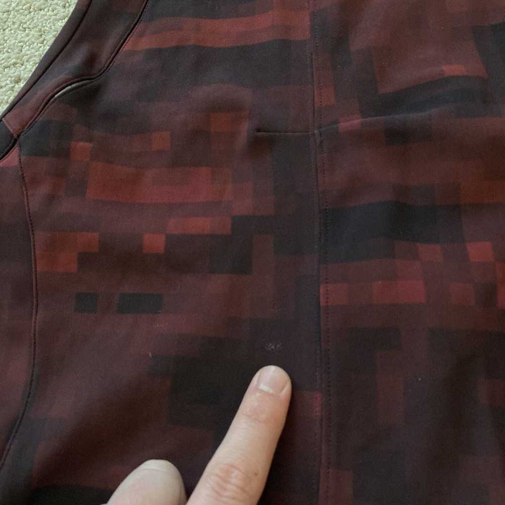 Lululemon Fit And Flare Dress Back Zip Red/Black … - image 3