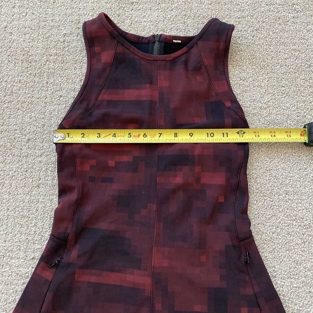 Lululemon Fit And Flare Dress Back Zip Red/Black … - image 7