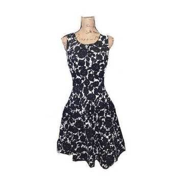 Talbots floral fit and flare dress sz 8 - image 1