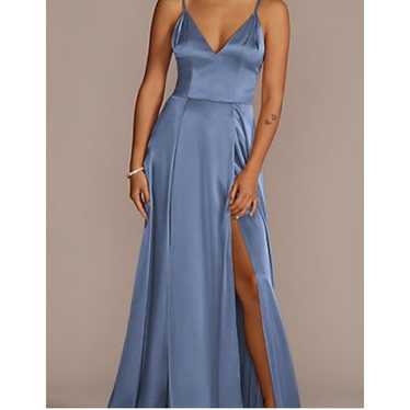 David's Bridal Galina Signature Steel Blue Dress … - image 1