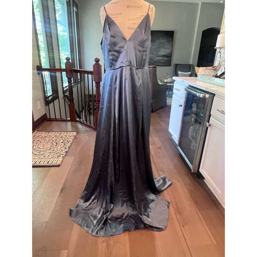David's Bridal Galina Signature Steel Blue Dress … - image 4