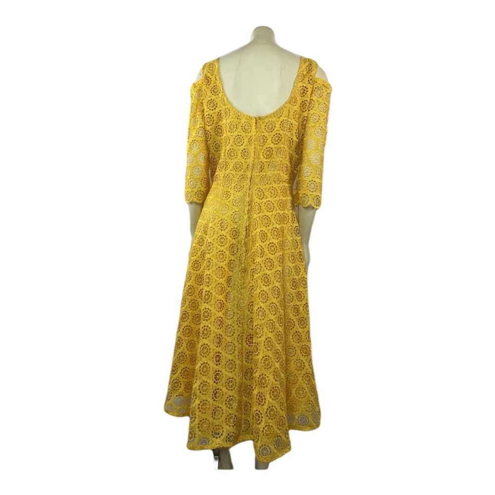 Beautiful Yellow Crocheted high low cold shoulder… - image 7