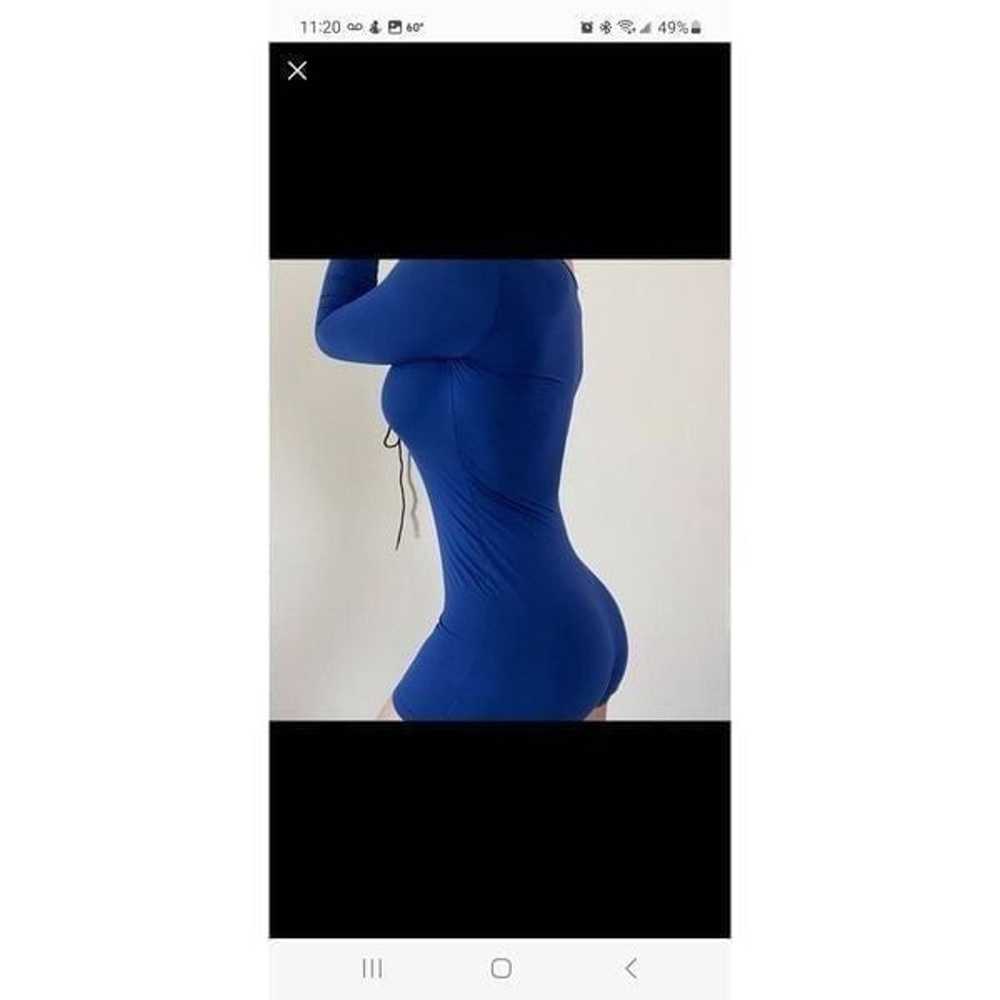 NWOT  Sexy Blue Short Jumpsuit - image 2