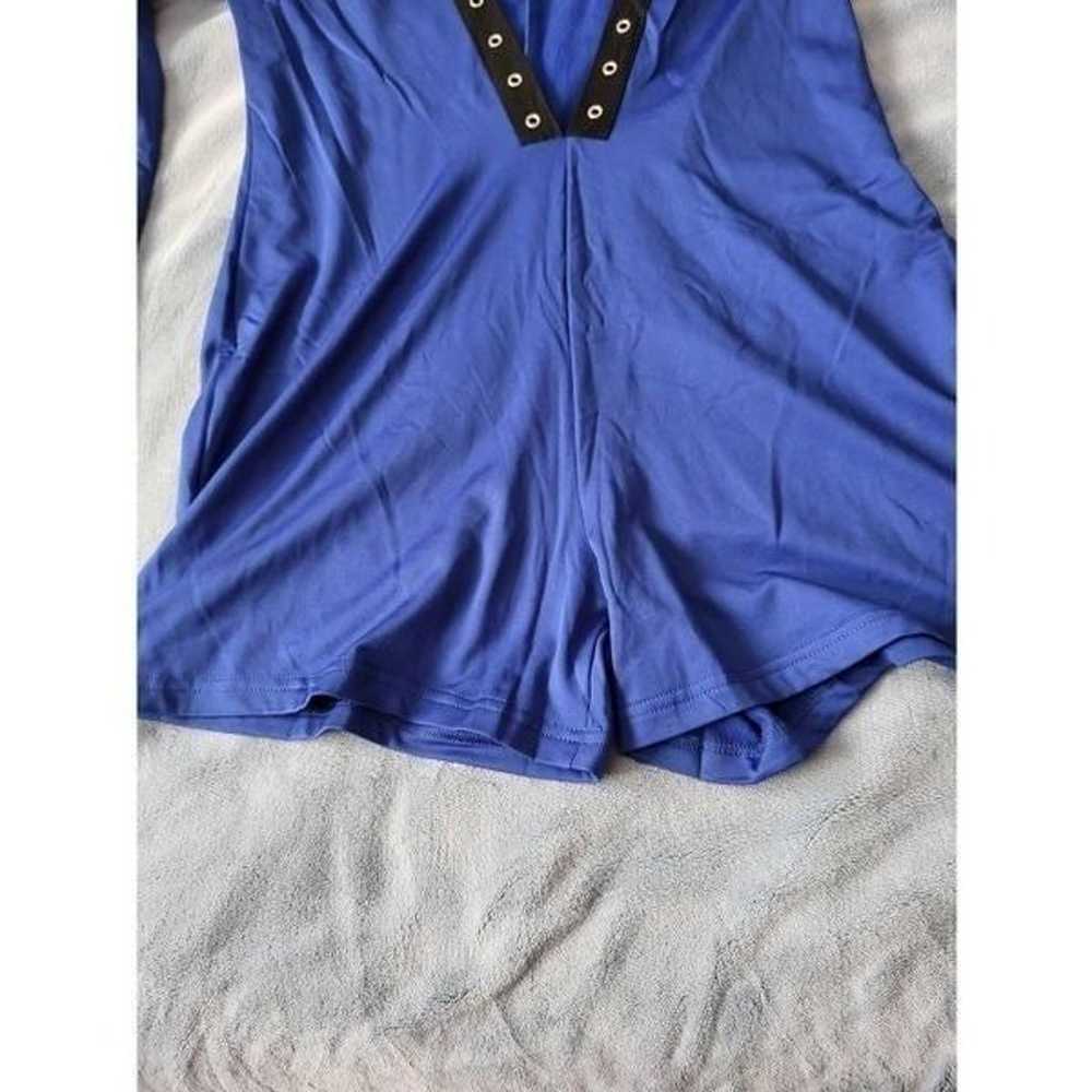 NWOT  Sexy Blue Short Jumpsuit - image 7