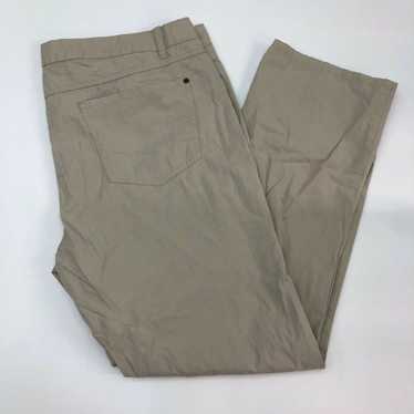 Vintage Claiborne Chino Pants Mens 40X32 Tan Stra… - image 1