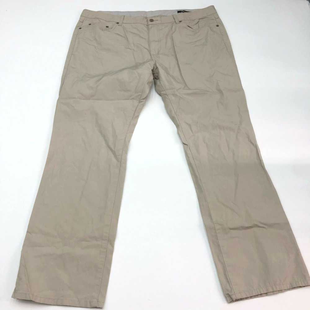 Vintage Claiborne Chino Pants Mens 40X32 Tan Stra… - image 2