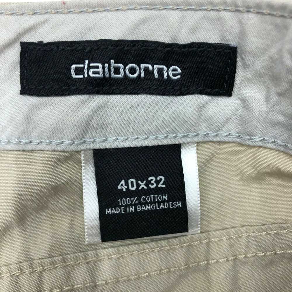 Vintage Claiborne Chino Pants Mens 40X32 Tan Stra… - image 3