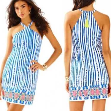 Lilly Pulitzer Iveigh Blue Crush Bay Striped Dress