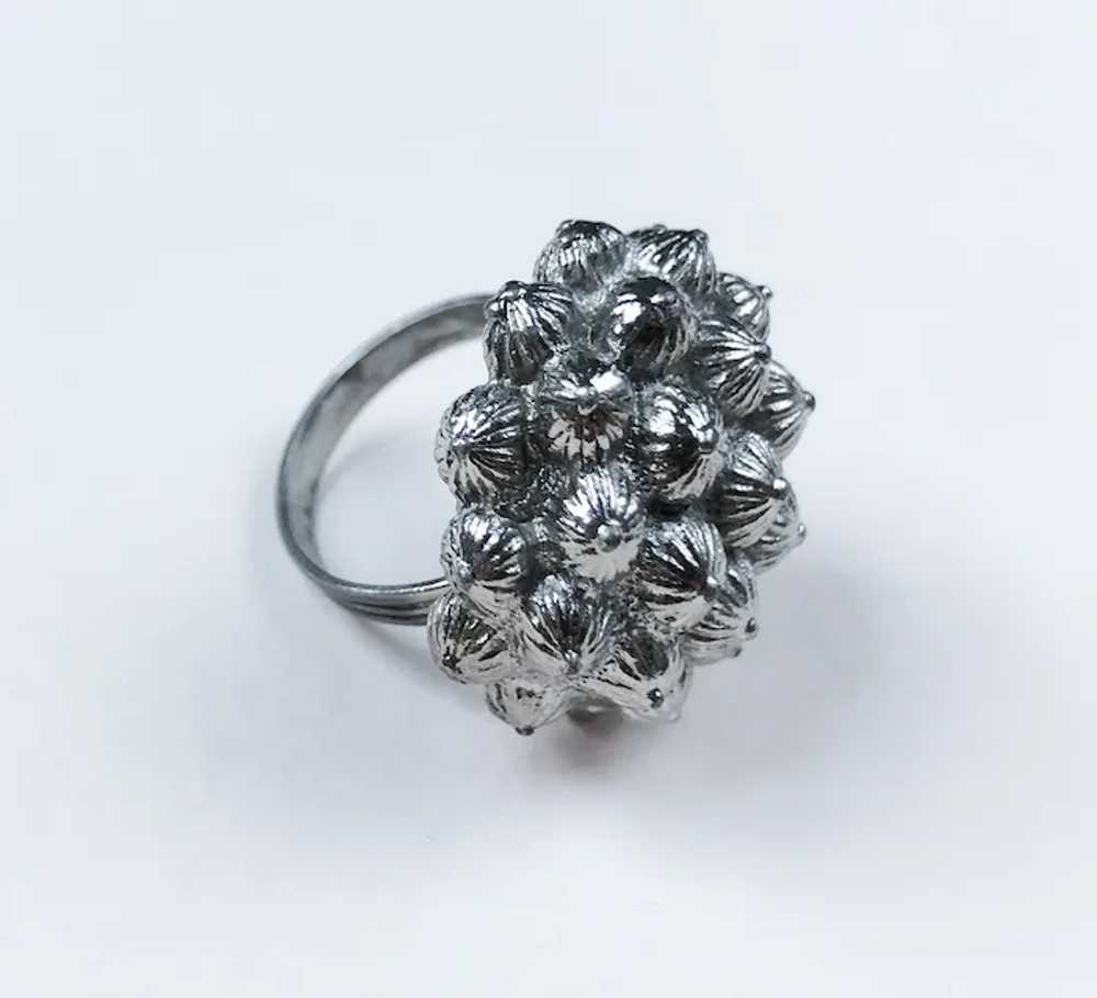 Unusual quirky ring, bold huge silver ring, large… - image 3