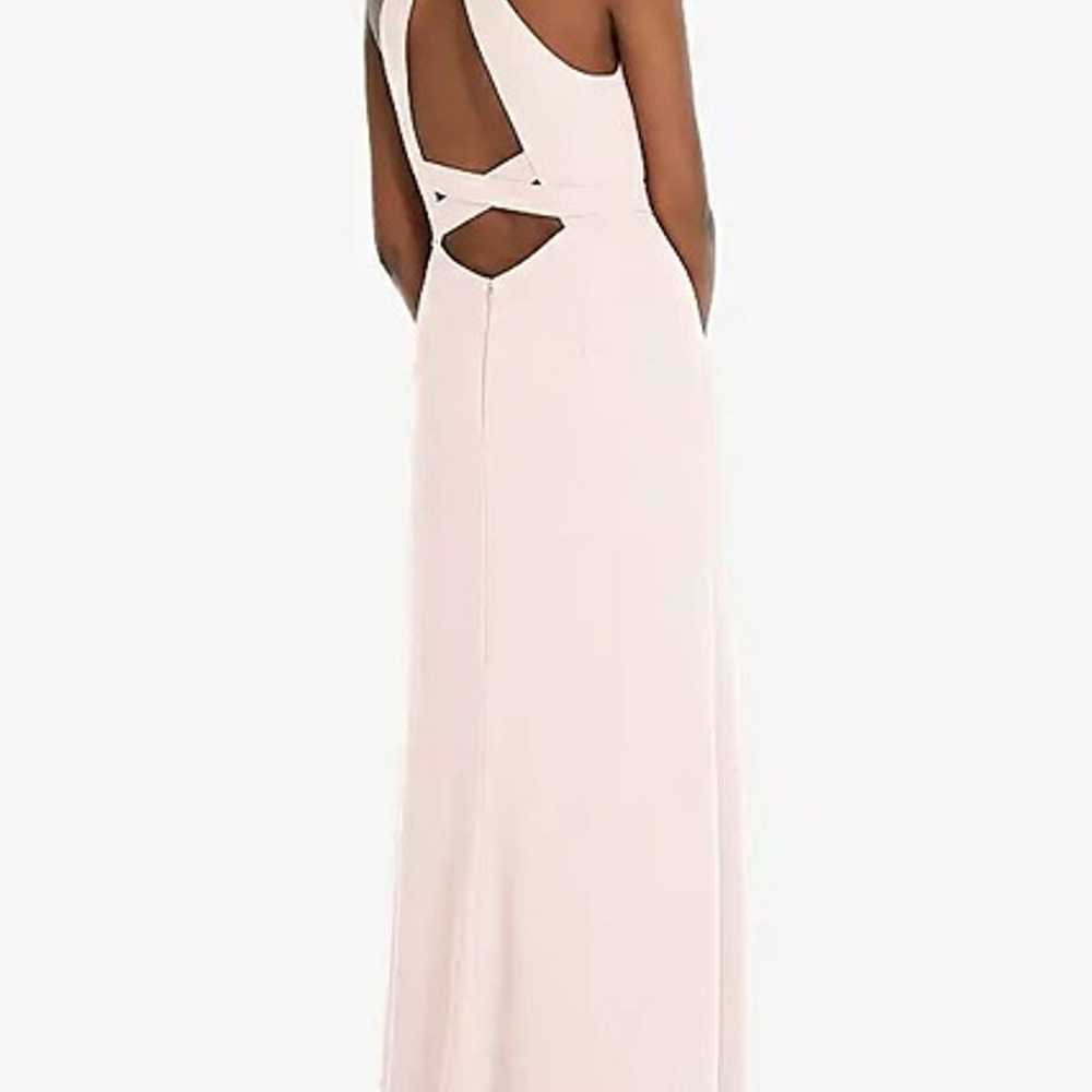 Dessy Collection Halter Criss Cross Cutout Back M… - image 4