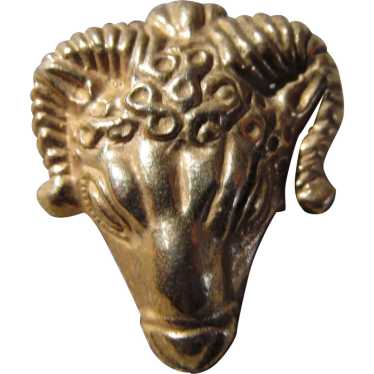 MMA Metropolitan Museum of Art Rams head pin - image 1