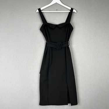 About Us Revolve Womens Dress Medium Black Midi S… - image 1