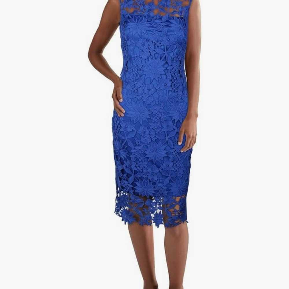 Calvin Klein Blue Midi Dress - image 1