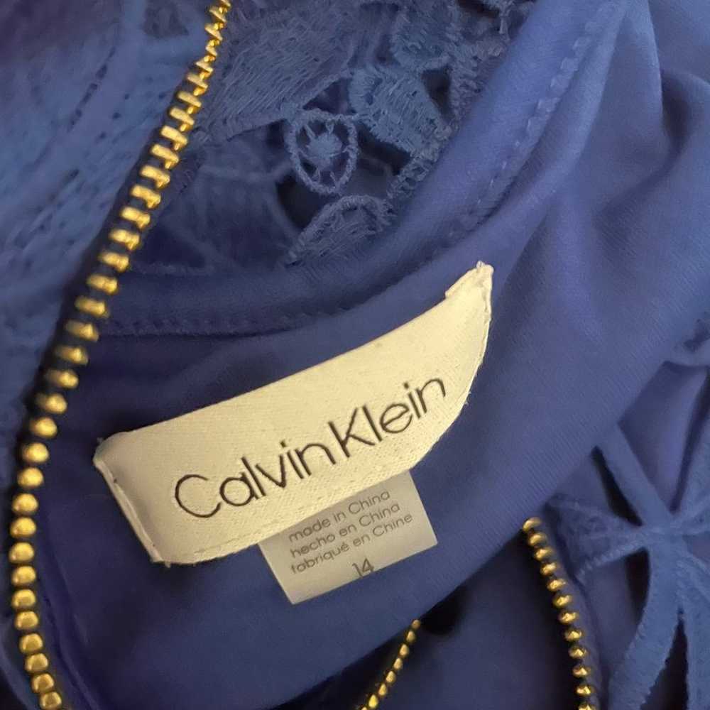 Calvin Klein Blue Midi Dress - image 7