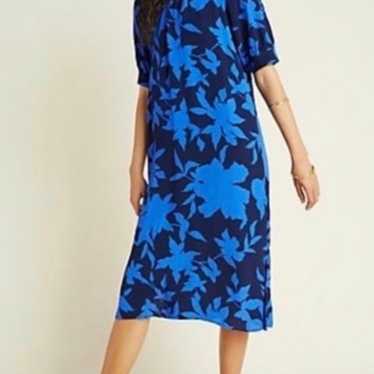 Anthropologie Dress blue floral