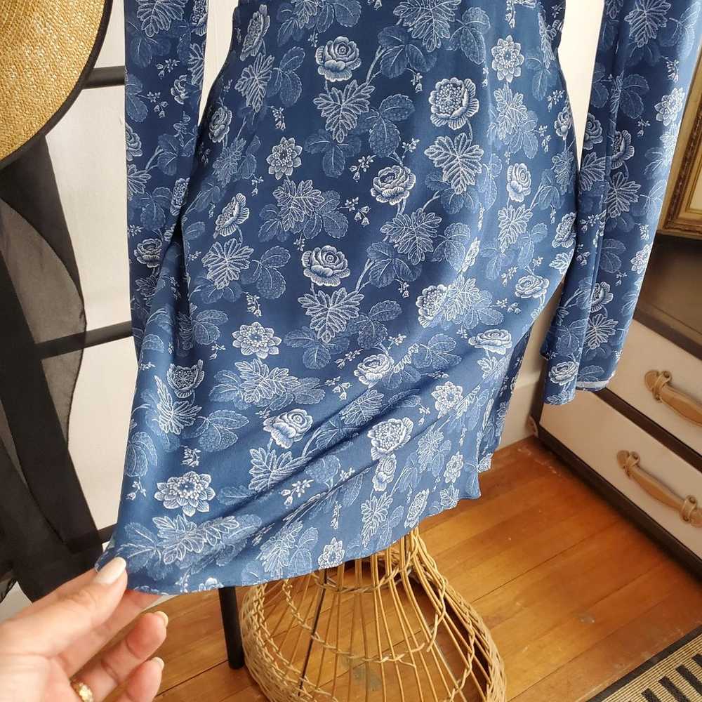 INTERMIX Blue Floral Dress Size Small (new w/o ta… - image 2