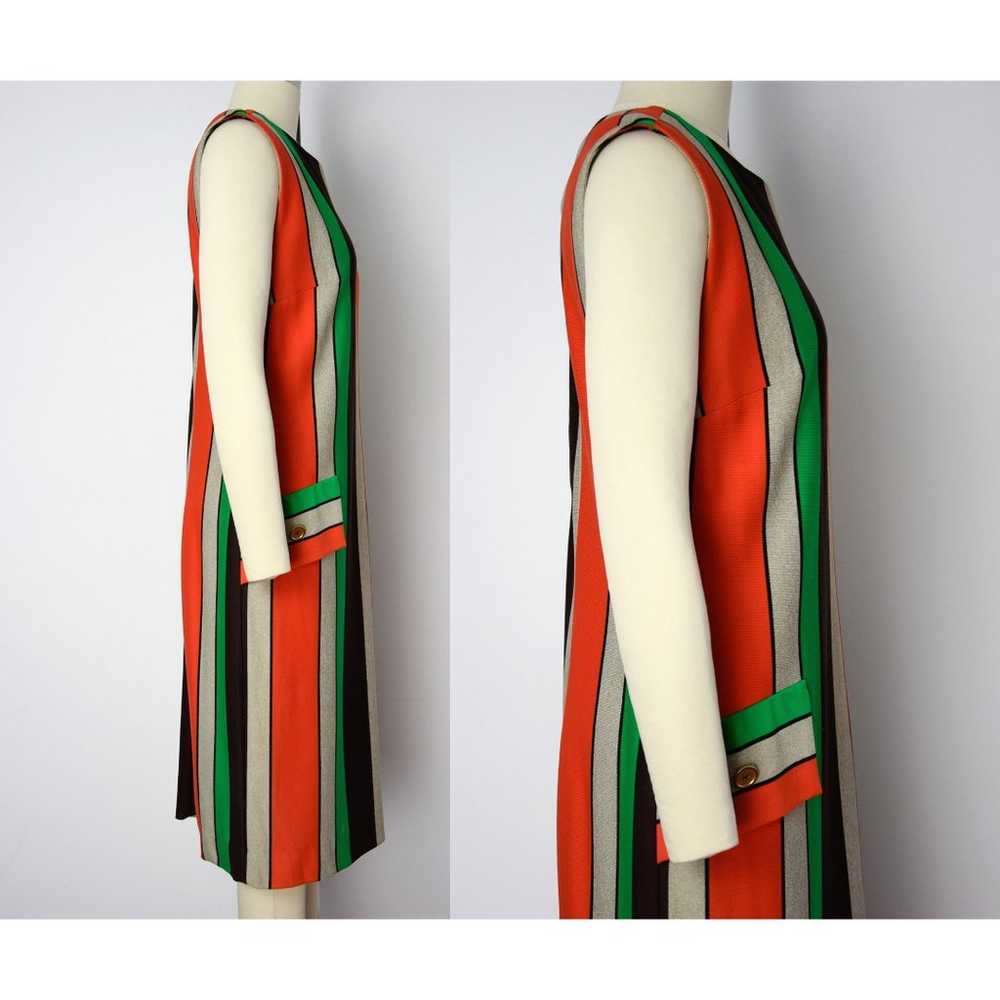 1960s Striped Shift Dress Size Medium Large 60s M… - image 3
