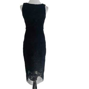 Badgley Mischka Size 0 Black Dress Cocktail Eveni… - image 1