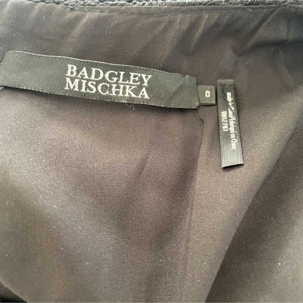 Badgley Mischka Size 0 Black Dress Cocktail Eveni… - image 6