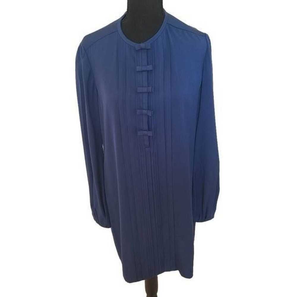 Diane Von Furstenberg Womens Blue Silk Blend Tux … - image 12