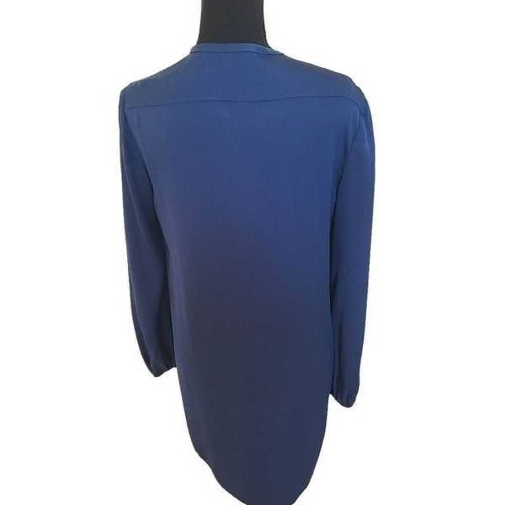 Diane Von Furstenberg Womens Blue Silk Blend Tux … - image 4