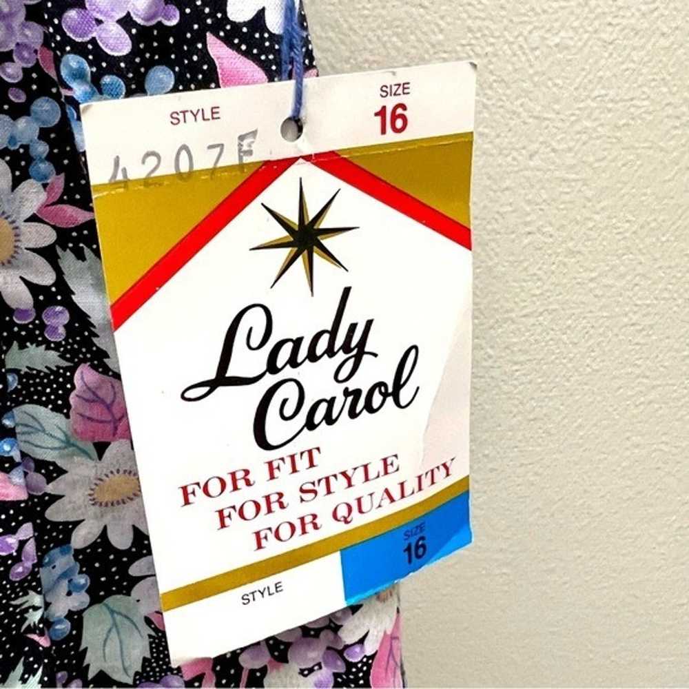 NWT Vintage 80s LADY CAROL Newyork Lace Floral Co… - image 11